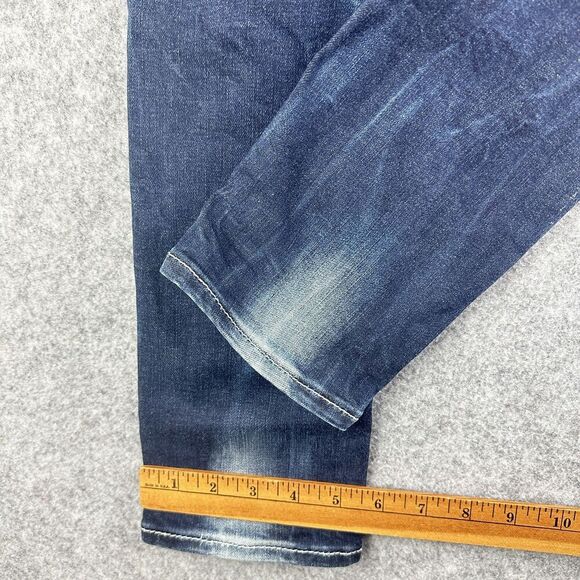 Rock Revival Meri Crop Jeans Womens 22 Dark Wash Faux Flap Embroidered Western - Picture 15 of 16